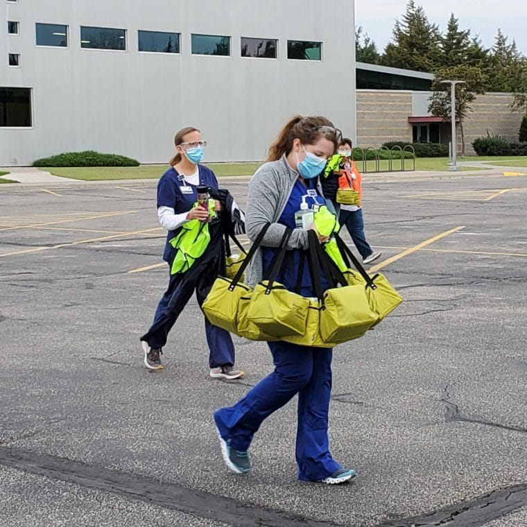 DriveThru Flu Event Success Hays Medical Center Foundation