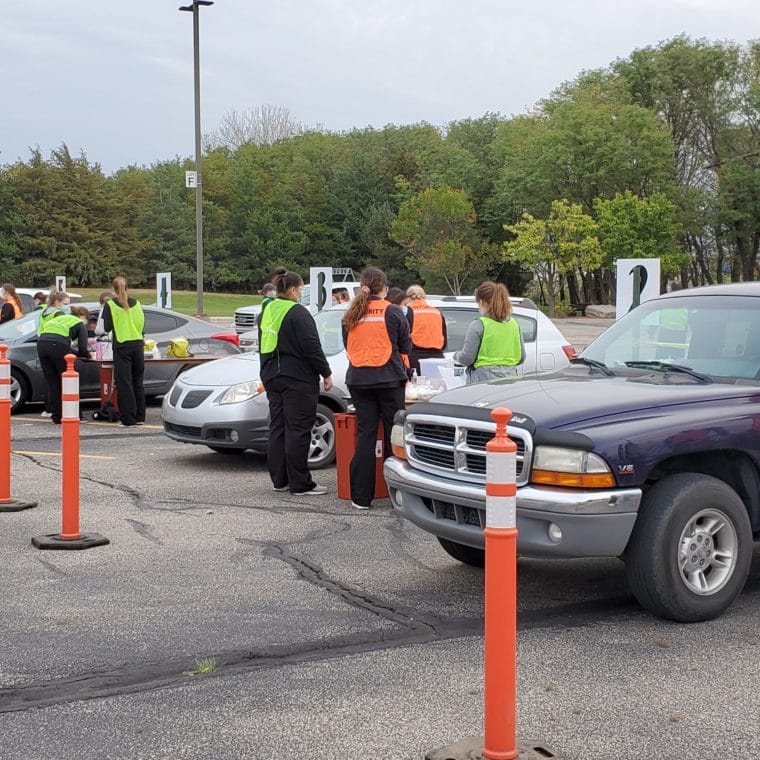 DriveThru Flu Event Success Hays Medical Center Foundation