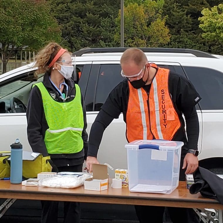 DriveThru Flu Event Success Hays Medical Center Foundation